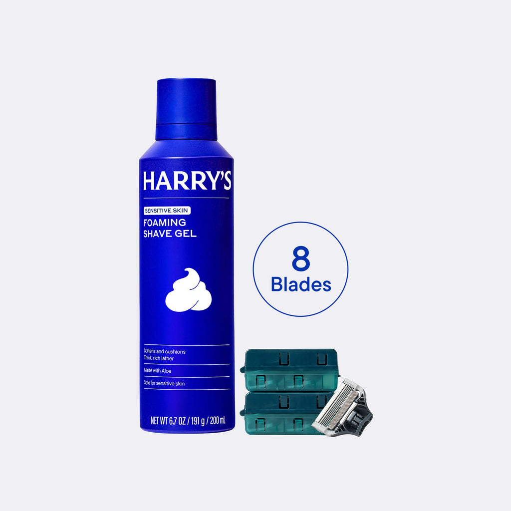 Harrys Original 8 Blades & 1 Shave Gel